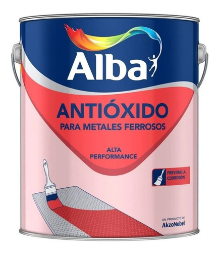 Alba Fondo Antióxido Alta Performance Metales 1 Lt