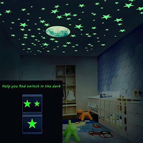 Pegatinas De Pared En Estrella Brillan En La Oscuridad 221 Bufu Store