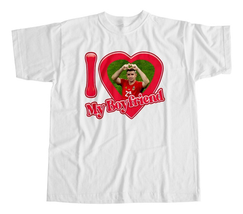 Imagen 1 de 5 de Remera Algodón Selección I Love My Boyfriend - Escaloneta