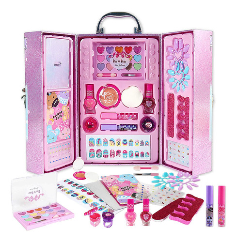 Juguetes Maquillaje Niñas Kit Lavables, Niñas Regalos 34pcs