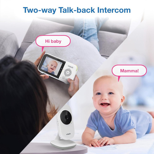 Vtech Monitor Video Bebé Visión Nocturna Audio 2 Vías, Vm819