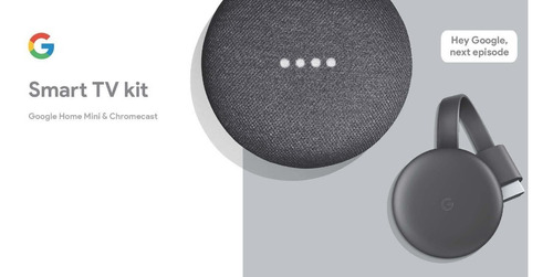 Domotica Kit Google Home Mini + Chromecast 3era Generacion