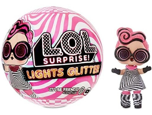 Muñeca L.o.l. Lol Sorpresa Lights Glitter Brilla Oscuridad 