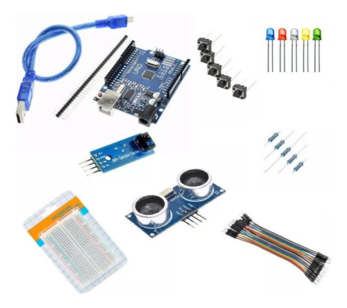 Kit Arduino R3 Basico Para Estudiantes Y Proyectos Jnc