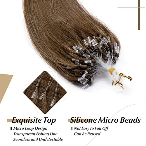 Sego Micro Bolas Pelo Extensiones Pelo Humano Pelo 14 Dy7pr