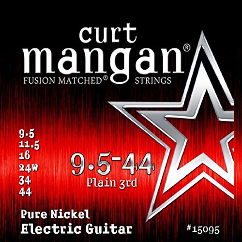 Curt Mangan Fusion Emparejado Niquel Puro Cuerda Electrica