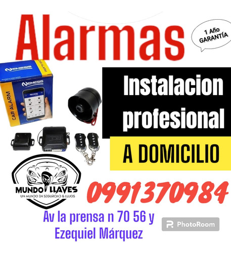 Alarmas , Controles ,llaves , Autolujos, Alzavidrios 