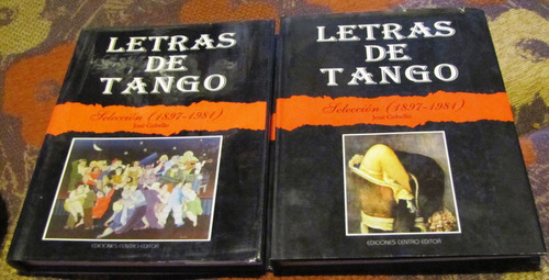 Letras De Tango.gobello. Tomos 1 Y 2.centro Editor.tapa Dura