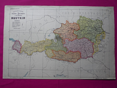 Austria Mapa Coleccion Billiken Por Bemporat
