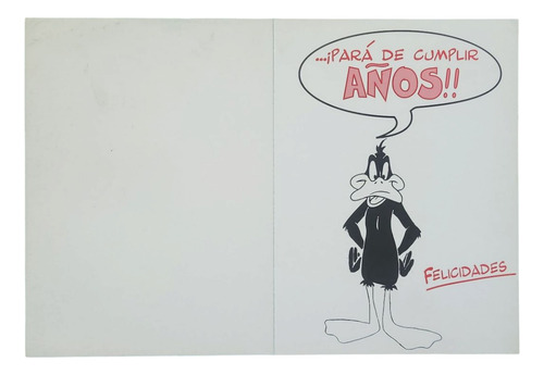 Tarjetas Looney Tunes Original 1996 Regalo Cumple Navidad Pato Lucas Cumpleaños
