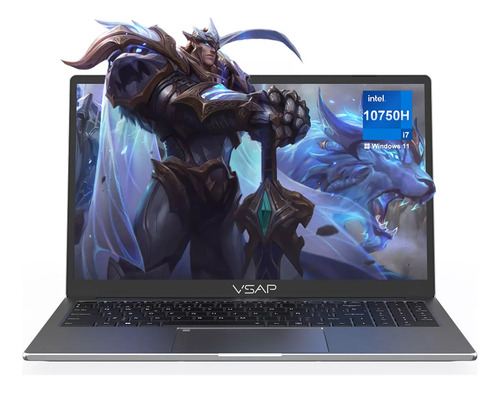Laptop I7 10750h Notebook 16gb Ram 512gb Ssd 15.6in Win 11 Color Gris