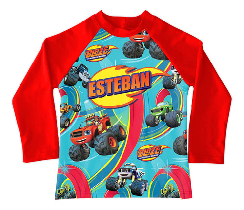 Playera Sudadera De Baño Blaze Personalizada