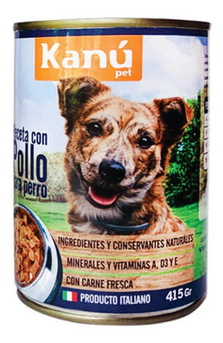 Alimento Para Perro - Kanu Receta Con Pollo  415 Gr