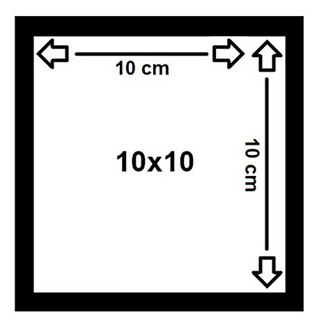 Kit Com 6 Molduras P Imagens Tamanho 10x10 C Vidro Mercado Livre