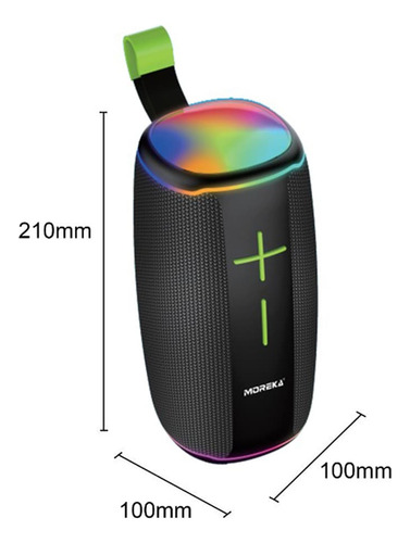 Bocina Moreka Bluetooth 20w 3600mah Resistente Al Agua