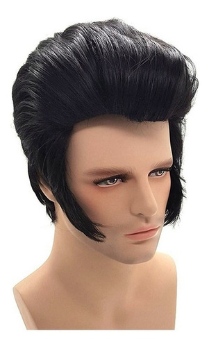 Peluca De Cosplay For Hombre, Cantantes De Rock, Elvis Aron