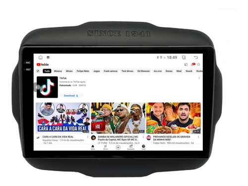 Central Multimidia Renegade 22/25 9p Android 2/64gb Carplay