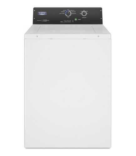 Maytag 27 White Commercial Top Load Washer, Non-coin