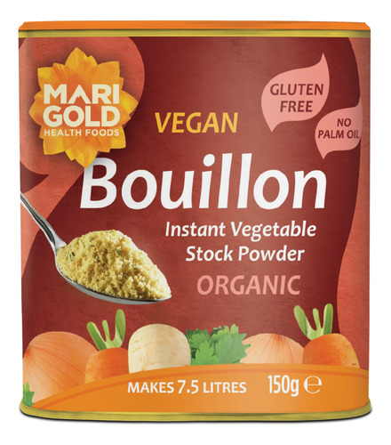 Polvo De Caldo Vegano Orgánico Vegetal 150 G