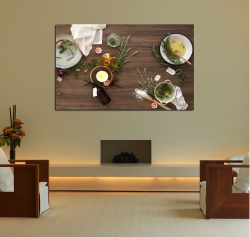 Vinilo Decorativo 50x75cm Aromaterapia Flores Hierba M2