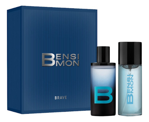 Set Perfume Hombre Bensimon Brave 50 Ml Edp + Cool Spray