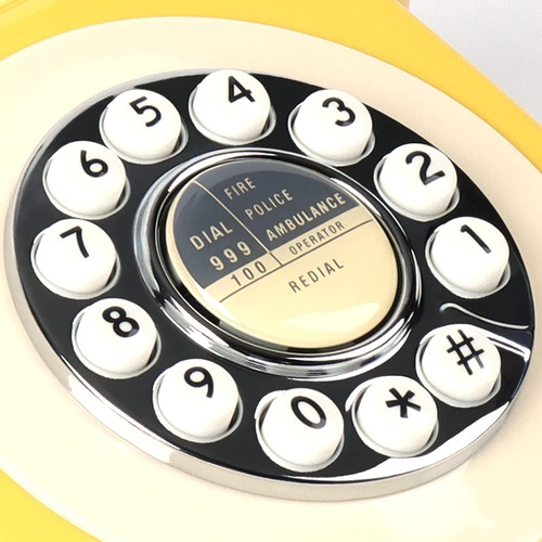 Teléfono Rotatorio, Teléfono De Marcación Retro De A...