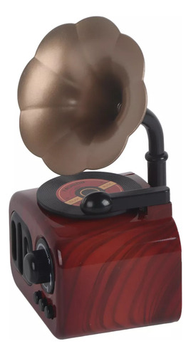 Vinil De Som Estéreo Com Gravador Classic Retro Gramopho