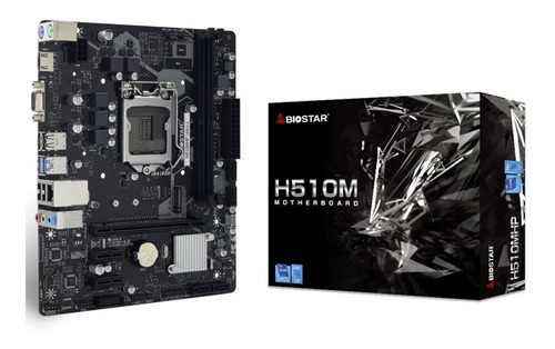 Tarjeta Madre Biostar H510mhp Lga1200 Ddr4/64gb M2 Vga/hdmi 