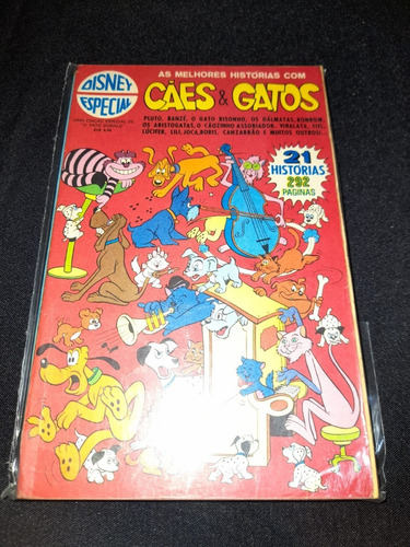 Disney Especial Cães E Gatos 3 - 1a Edição - 1972 / Excelente (Usado)
