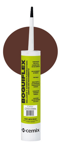 Boquiflex Sellador Y Adhesivo Flexible - Chocolate