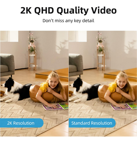 Câmera De Segurança Aosu 2k Indoor 360° View Wifi Compatível