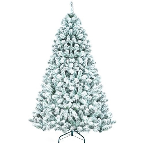 4ft Snow Flocked Artificial Christmas Tree Holiday Xmas...