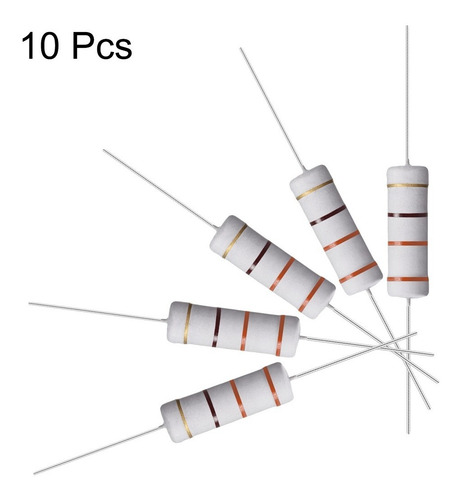 10 Resistencias 330 Ohm Resistor Película Óxido Metal 5w 5%