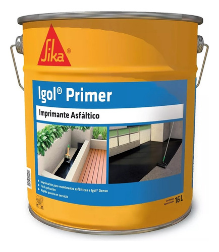 Igol Primer Imprimante Asfáltico 16 Lt Negro