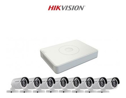 Kit Cctv 8 Canales Turbo Hd 720p Dsj142i/7108hghif1/ N+8cam