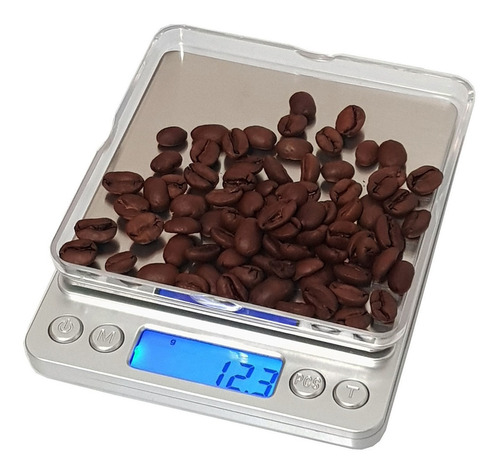 Imagen 3 de 9 de Balanza Precision Digital Pesa 0.1g Lcd Luz Comida Alimento