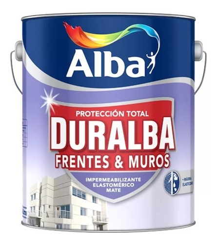 Impermeabilizante exterior Alba Duralba Frentes y Muros para paredes color blanco acabado mate 1L