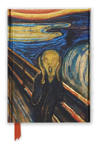 Libreta De El Grito Pasta Dura | Hojas Rayadas | 192 Paginas | Libreta Forma Francesa | Libreta De Pinturas Famosas De Colección | Marca Flame Tree | Journal Munch: El Grito | Con Cierre Magnético