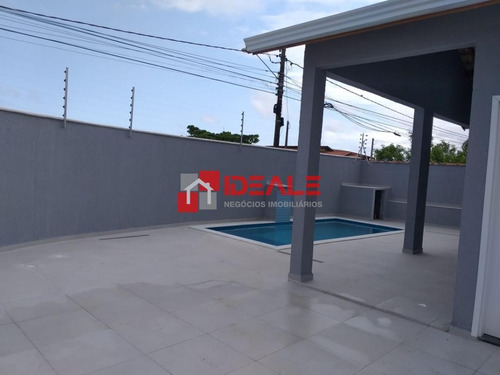 Imagem 6 de 9 de Casa Nova - Piscina Quintal Churrasqueira - Lado Praia - Cibratel 2 - 1041