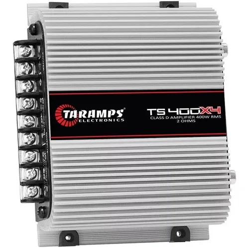 comprar Potencia Amplificador Taramps Ts 400x4 400w Rms 4 Digital 4 Canales Autos Color Plateado