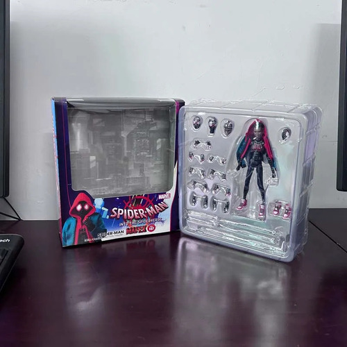 M0r Figura De Acción Mafex 107 Spiderman Miles Morales,