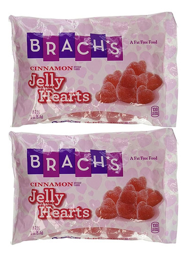 Brach S Cinnamon Jelly Hearts - Juego De 2 Corazones De Cane