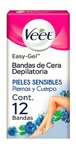 Veet Bandas Depilatorias Corporales Cera Fría 12 Pz