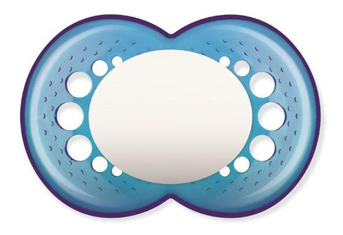 Chupeta Mam 16 Meses Tamanho 3 Bico Silicone Skinsoft Azul