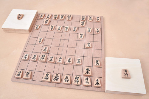Ajedrez Shogi Japonés De Madera Con Tablero Y Fichas