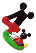 Comprar Adorno Torta Mickey Mouse Numero Con Tematica Porcelana Fria