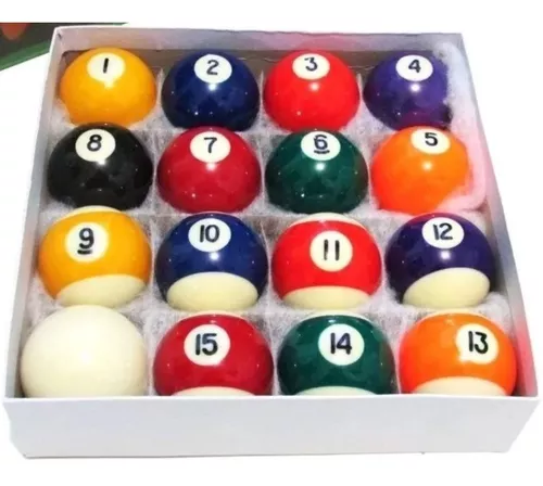 02 Jogos De Bolas Numeradas 50mm/ Bilhar/ Sinuca/ Snooker