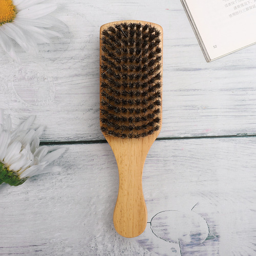 Cepillo De Madera Para Barba, Doble Cara, Para Hombre, Vello