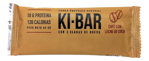 Ki Bar Barrita Proteica Vainilla Datiles Mani + 3 Claras 40g