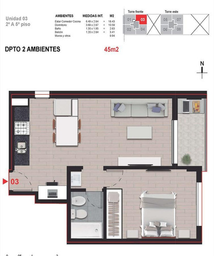 Imagen 15 de 26 de Departamento 1 Dormitorio Con Patio De Uso Exclusivo En Zona Centro